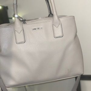 nine west grey purse